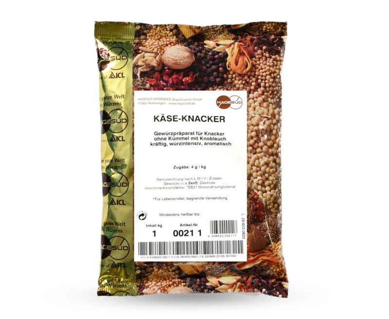 123_KäsGewürzmischung für Käseknacker von Hagesüd, 1kg Packung